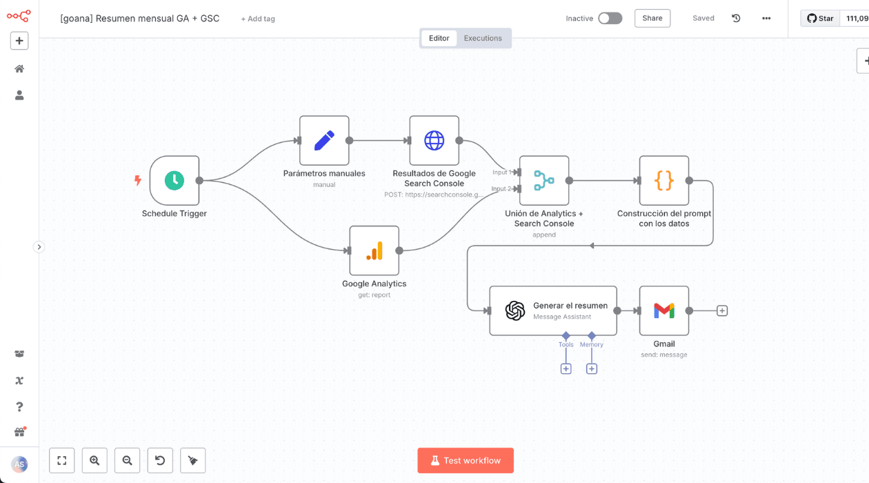 Informe mensual SEO automatizado
